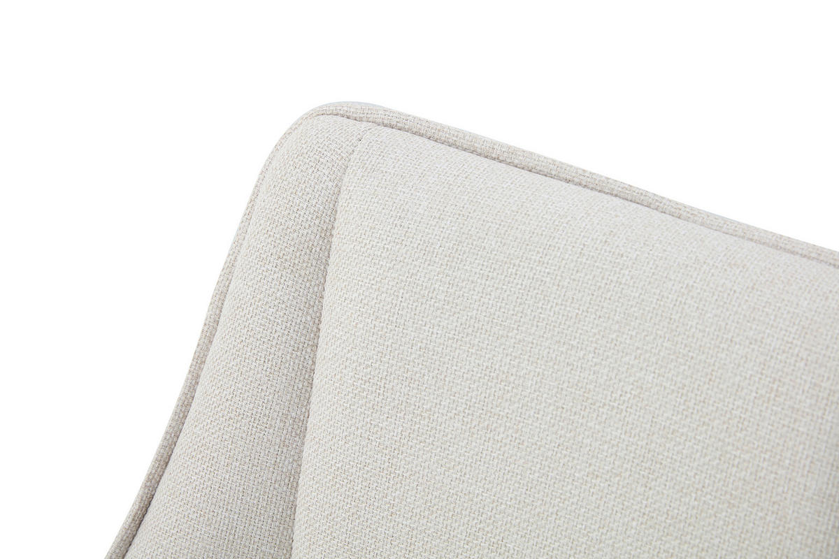 STUHL-SET 2 Stück  in Webstoff  - Creme/Schwarz, MODERN, Textil/Metall (56/91/63cm) - MID.YOU