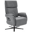 RELAXSESSEL in Textil Grau  - Schwarz/Grau, Design, Textil/Metall (70/117/85cm) - Dieter Knoll