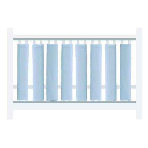 ZAŠTITNA OGRADICA ZA KREVET - bela/plava, Osnovno, tekstil (27/56cm)