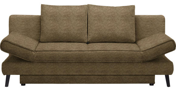 SCHLAFSOFA  in Webstoff Hellgrün  - Schwarz/Hellgrün, Design, Textil/Metall (200/85/90cm) - Xora