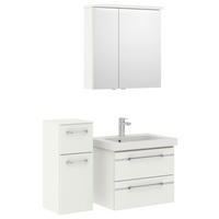 BADEZIMMER 4-teilig  in 100 cm  - Chromfarben/Weiß Hochglanz, KONVENTIONELL, Glas/Holzwerkstoff (100cm) - Pelipal