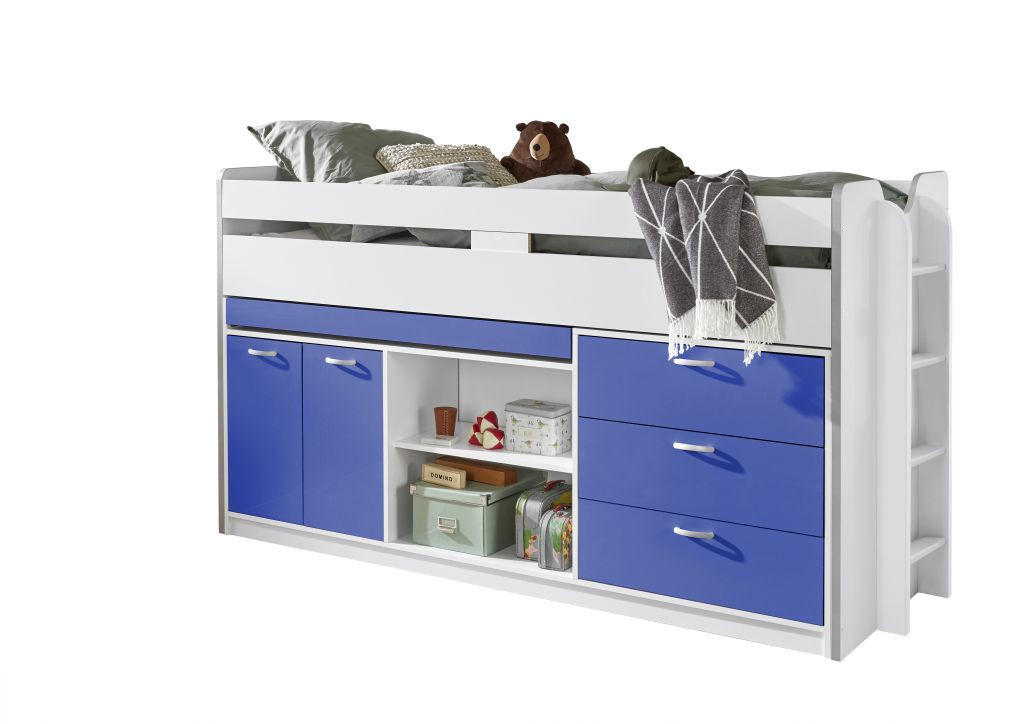SREDNJE VISOKI KREVET  bijela   - bijela, Moderno, drvni materijal (90/200cm) - Livetastic