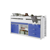 SREDNJE VISOKI KREVET  bijela   - bijela, Moderno, drvni materijal (90/200cm) - Livetastic