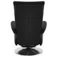 RELAXSESSEL in Leder Anthrazit  - Edelstahlfarben/Anthrazit, Design, Leder/Metall (78/112/85cm) - Cantus