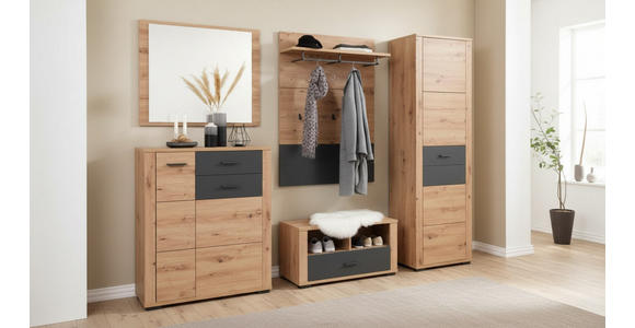 GARDEROBE  in 230/195/45 cm  - Anthrazit/Eiche Artisan, KONVENTIONELL, Holzwerkstoff (230/195/45cm) - Xora