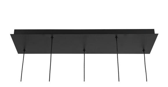 LED-HÄNGELEUCHTE 73/23/120 cm - Chromfarben/Schwarz, Design, Glas/Metall (73/23/120cm) - Novel