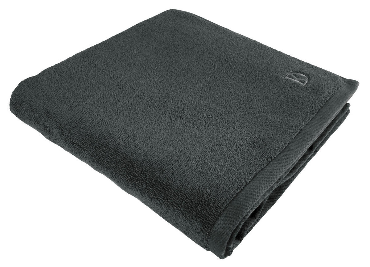 DUSCHTUCH Miro 70/140 cm  - Anthrazit, Basics, Textil (70/140cm) - Dieter Knoll
