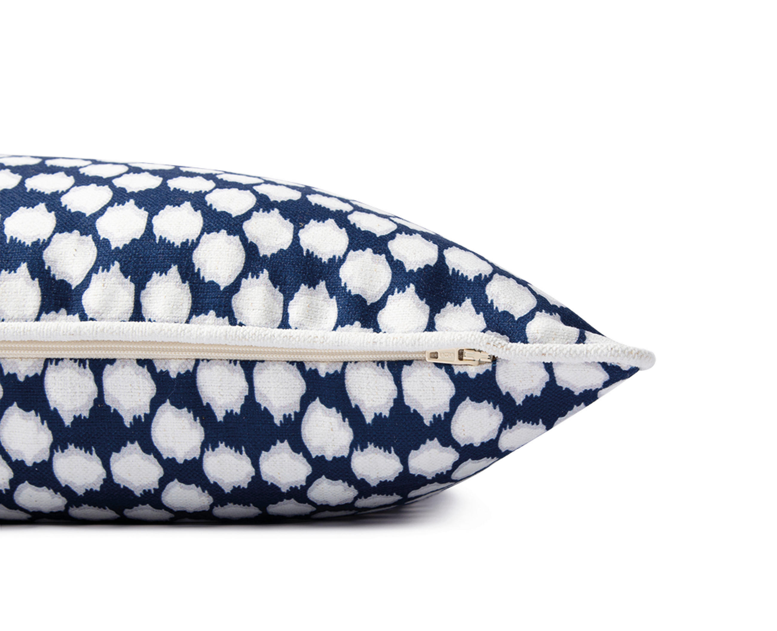 KUDDFODRAL Spots 45/45 cm  - vit/mörkblå, Klassisk, textil (45/45cm) - Tom Tailor
