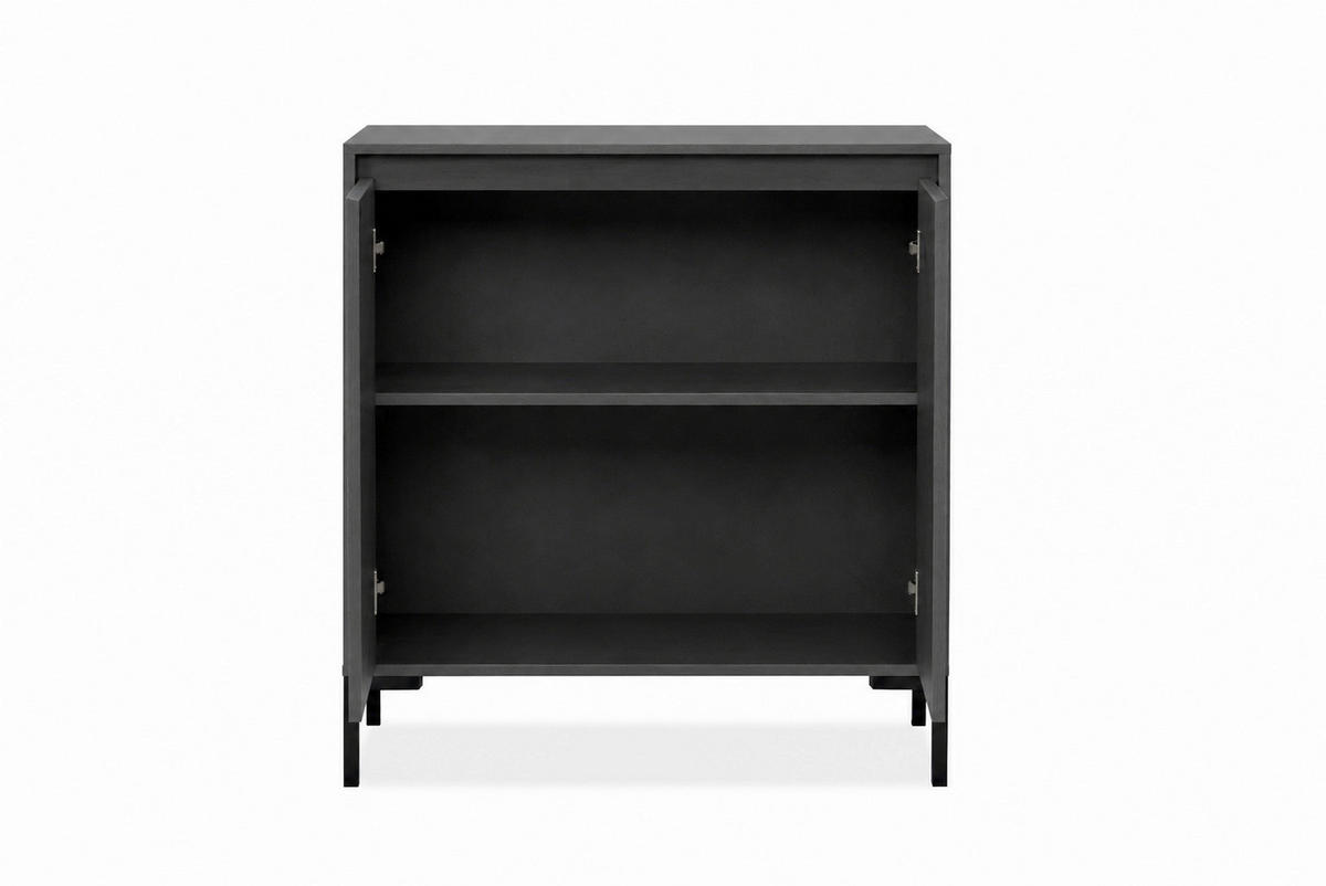 KOMMODE , 81/87/40 cm,  - Schwarz, Design, Holzwerkstoff (81/87/40cm) - MID.YOU