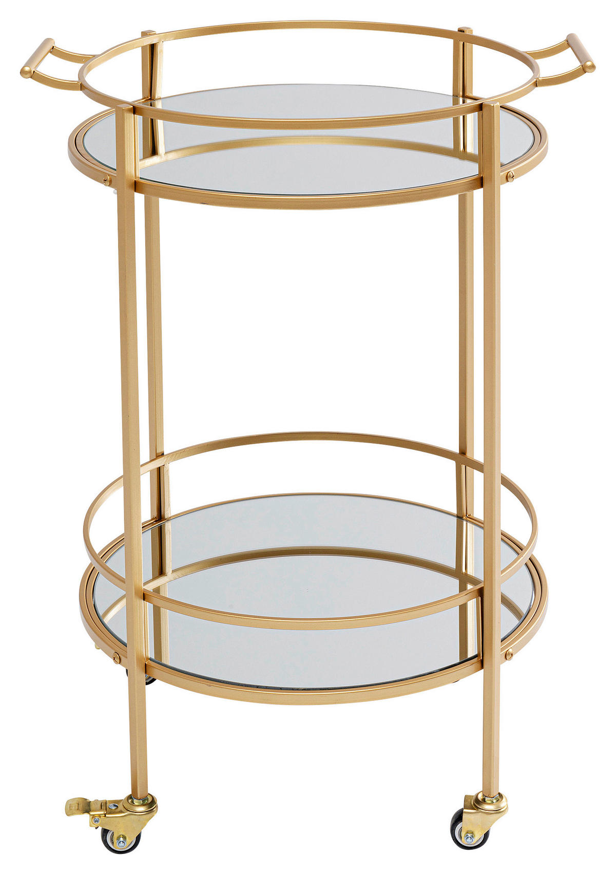 SERVIERWAGEN Messingfarben  - Messingfarben, Design, Glas/Kunststoff (57/47,5/78cm) - Kare-Design