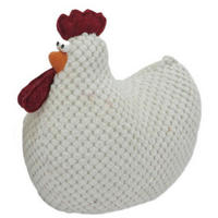 DEKOHAHN - Rot/Weiß, LIFESTYLE, Textil (19/29/12cm)