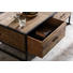 COUCHTISCH Kiefer massiv rechteckig Kieferfarben, Schwarz - Schwarz/Kieferfarben, Natur, Holz/Metall (120/60/43cm) - Landscape COUCHTISCH Kiefer massiv rechteckig Kieferfarben, Schwarz - Schwarz/Kieferfarben, Natur, Holz/Metall (120/60/43cm) - Landscape
