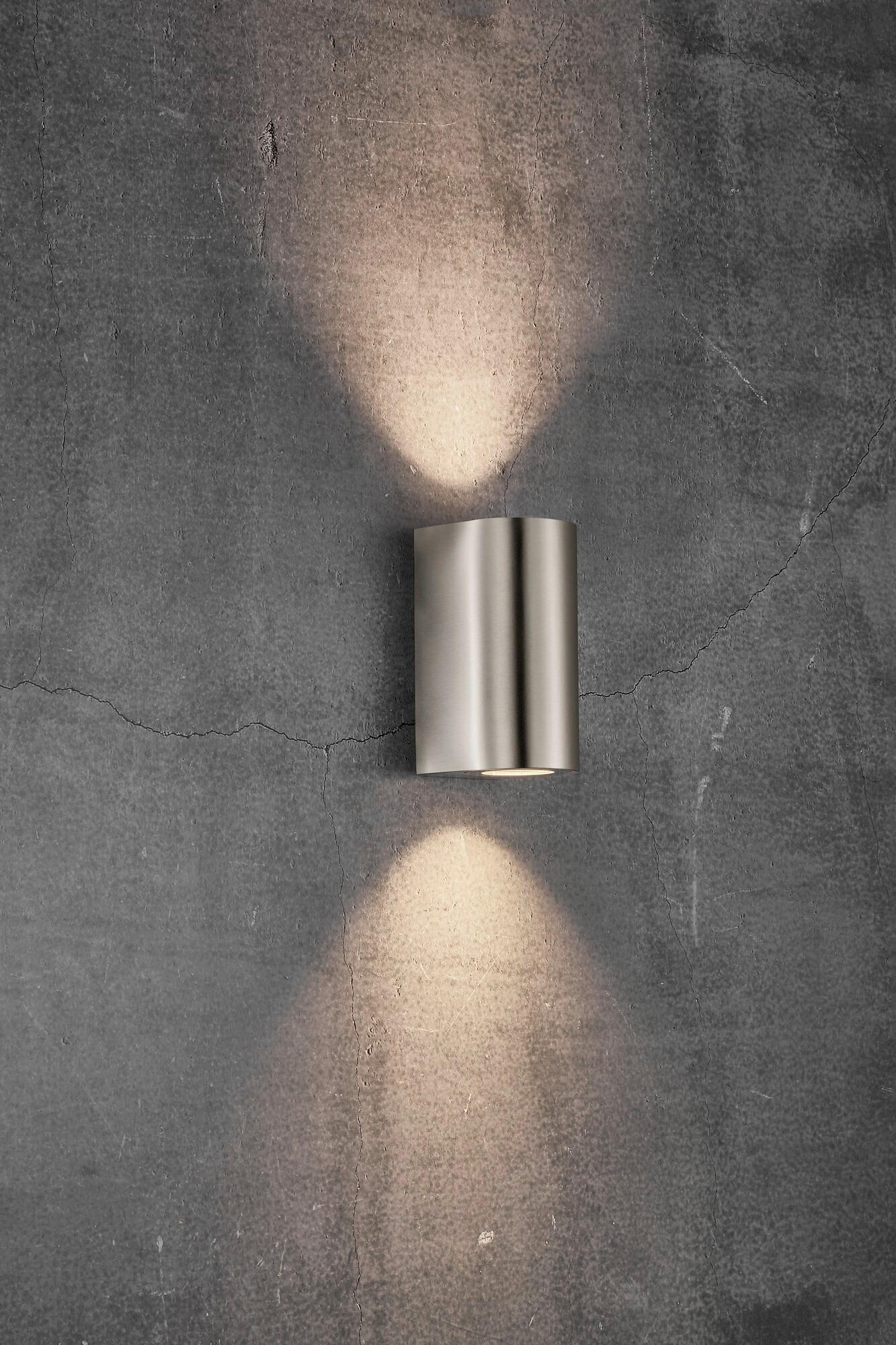 AUßENWANDLEUCHTE 8,7/17,2/10 cm   - Edelstahlfarben, Design, Metall (8,7/10/17,2cm) - Nordlux