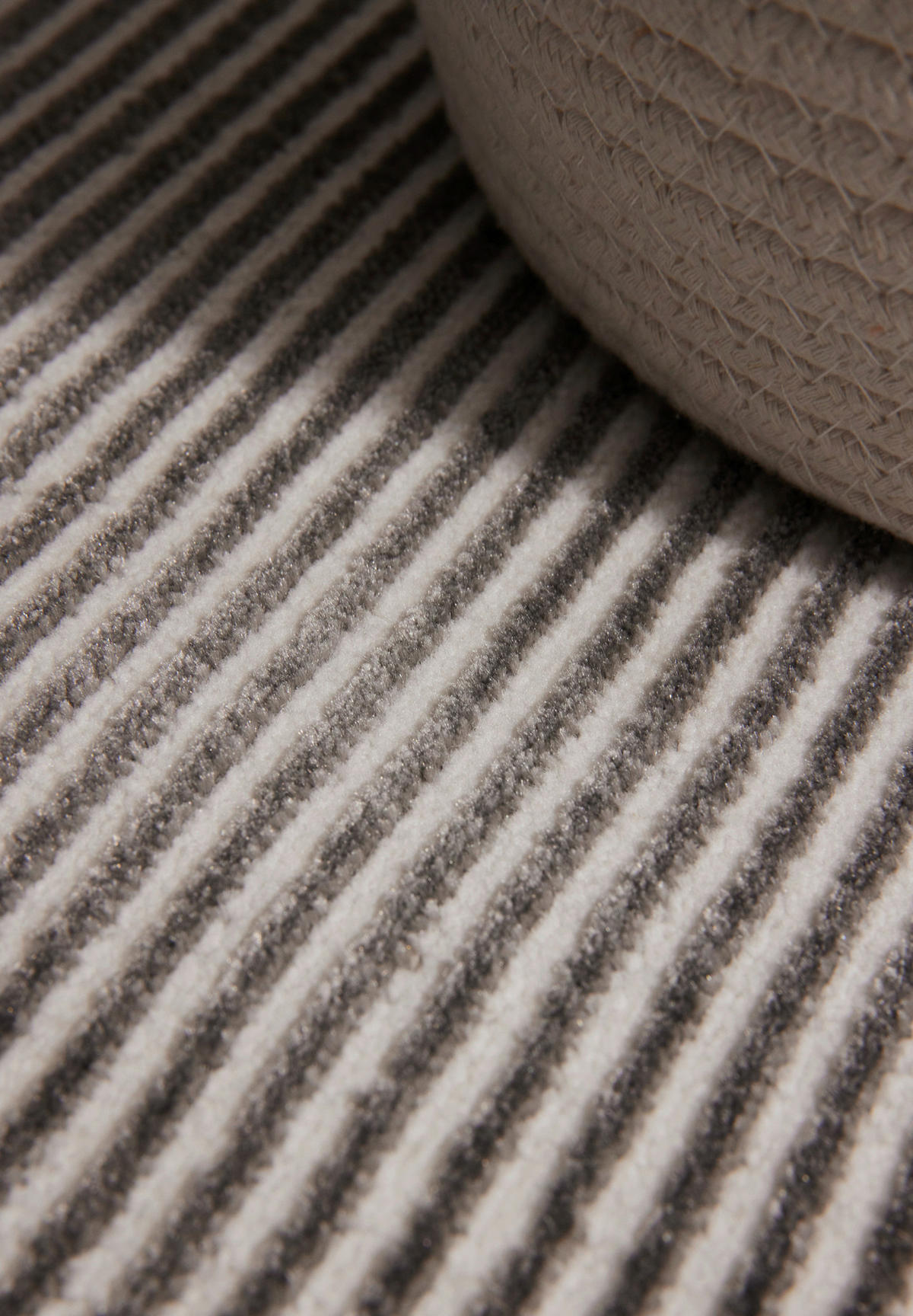 TEPPICH 120/170 cm Perles Anthrazit, Creme  - Anthrazit/Creme, Basics, Kunststoff (120/170cm) - Elle Decoration