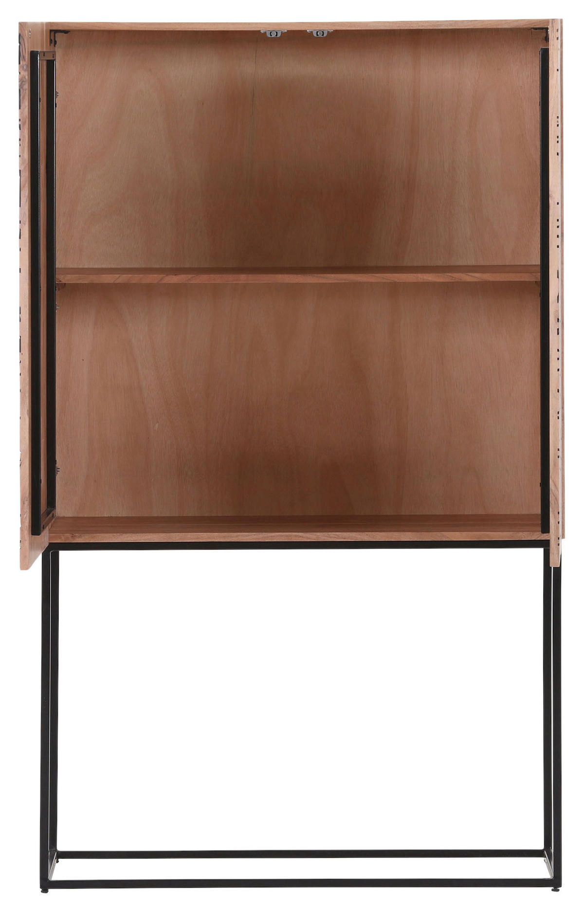 HIGHBOARD  in 90/150/38 cm  - Schwarz/Naturfarben, LIFESTYLE, Holz/Metall (90/150/38cm) - Landscape