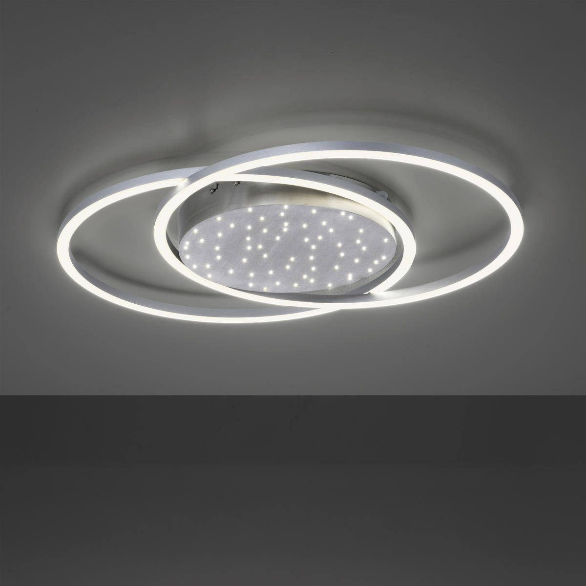 LED-DECKENLEUCHTE   - Grau, Design, Kunststoff/Metall (66,8/50cm)