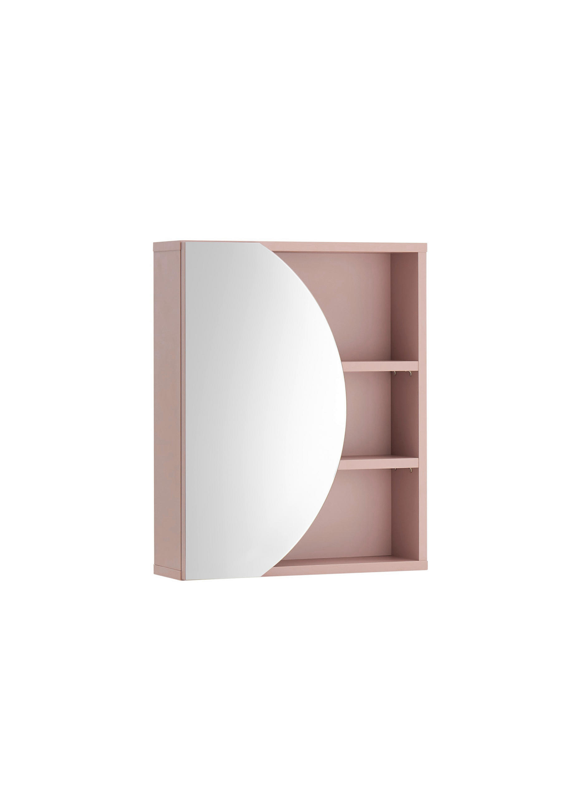 SPIEGELSCHRANK 45/56/15 cm  - Rosa, Glas/Holzwerkstoff (45/56/15cm) - MID.YOU