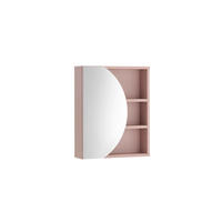 SPIEGELSCHRANK 45/56/15 cm  - Rosa, Glas/Holzwerkstoff (45/56/15cm) - MID.YOU