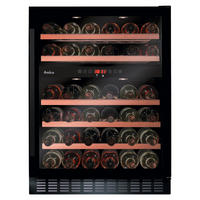 WEINKÜHLSCHRANK WK 341 110-2 S  - Schwarz, Basics, Glas/Metall (59,5/82,0-88,8/50cm) - Amica