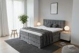 BOXSPRING KREVET      - Moderno, drvni materijal/tekstil (185/120/215cm) - Hom`in