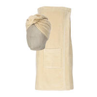 SADA RUČNÍKŮ A OSUŠEK, světle hnědá - světle hnědá, Basics, textil (80cm) - Vossen