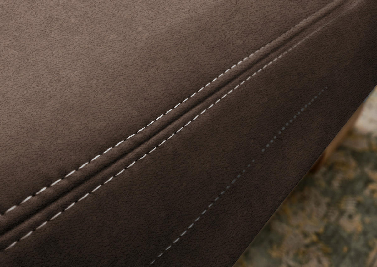 WOHNLANDSCHAFT in Mikrofaser Braun  - Wildeiche/Beige, KONVENTIONELL, Holz/Textil (243/343/185cm) - Voleo