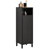 UNTERSCHRANK in   - Anthrazit/Schwarz, Basics, Holzwerkstoff/Kunststoff (33/94,4/33cm) - home24