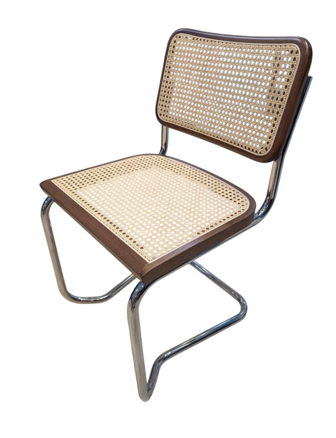 SCHWINGSTUHL  in Stahl  - Chromfarben/Beige, Design, Holz/Metall (47/80/50cm) - Livetastic