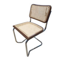SCHWINGSTUHL  in Stahl  - Chromfarben/Beige, Design, Holz/Metall (47/80/50cm) - Livetastic