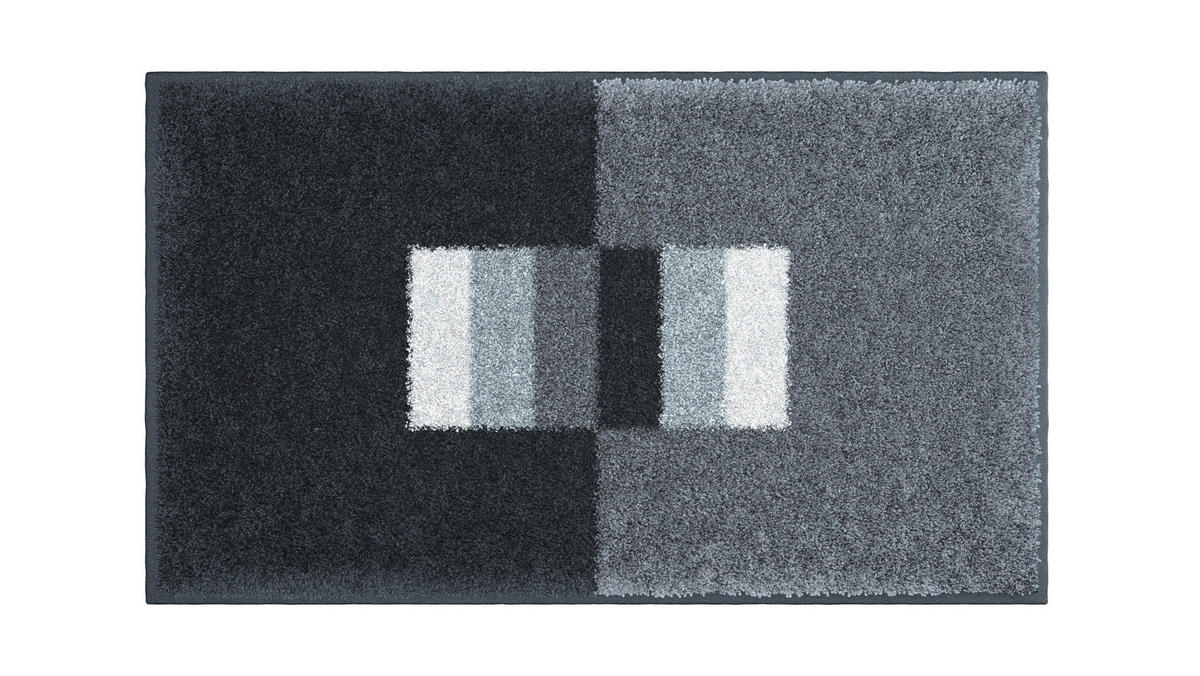 BADEMATTE Grau 65/115 cm  - Grau, Basics, Kunststoff/Textil (65/115cm) - Grund