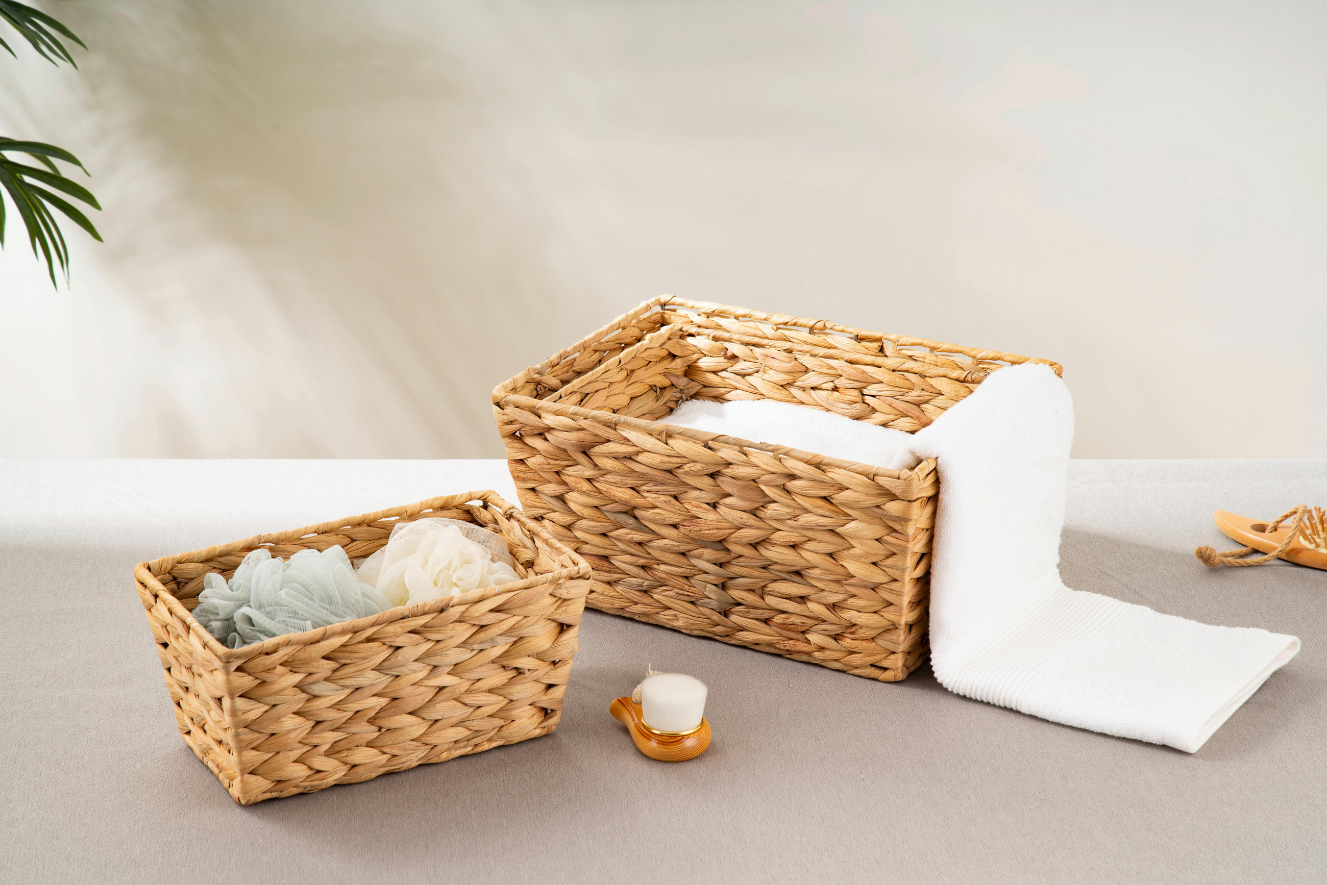 AUFBEWAHRUNGSBOXEN-SET  - Naturfarben, Basics, Holz (1,30kg) - Echtwerk