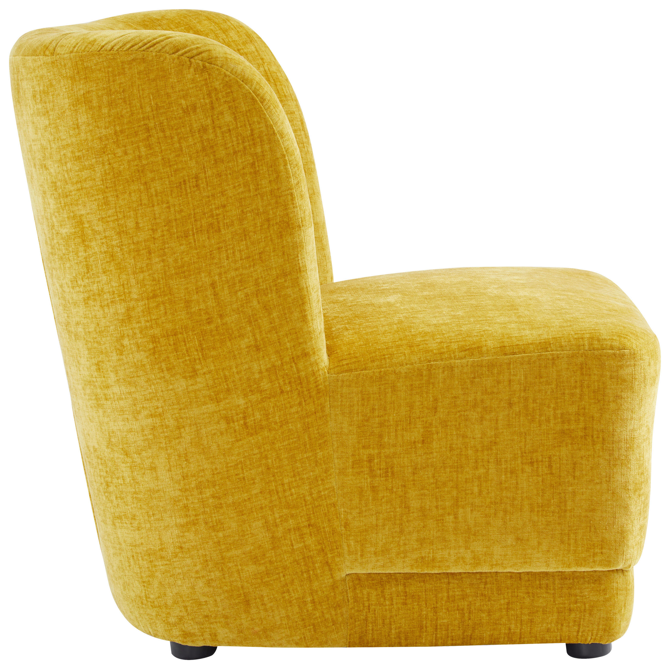 SESSEL Flachgewebe Gelb    - Gelb, Design, Holz/Textil (64/71/73cm) - MID.YOU