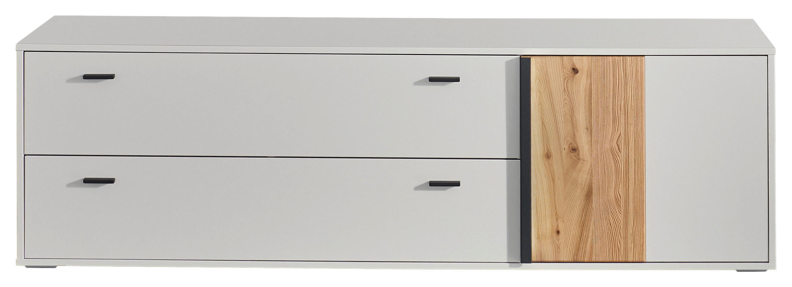 Hom`in Tv-Element Esche, Hellgrau 183x54.5x50 cm