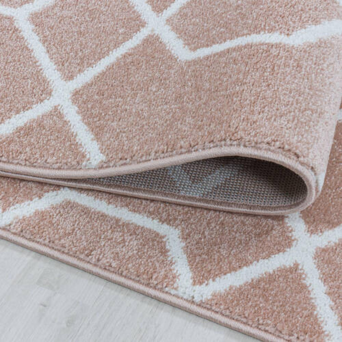 VÄVD MATTA 240/340 cm Efor 3713 rose  - rosa, Basics, textil (240/340cm)
