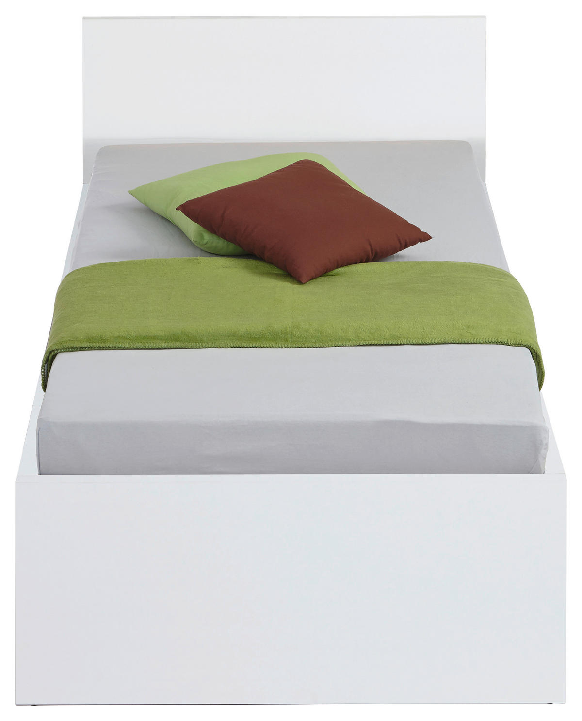 POSTEĽ, 90/200 cm biela - biela, Konventionell, kompozitné drevo (90/200cm) - Carryhome