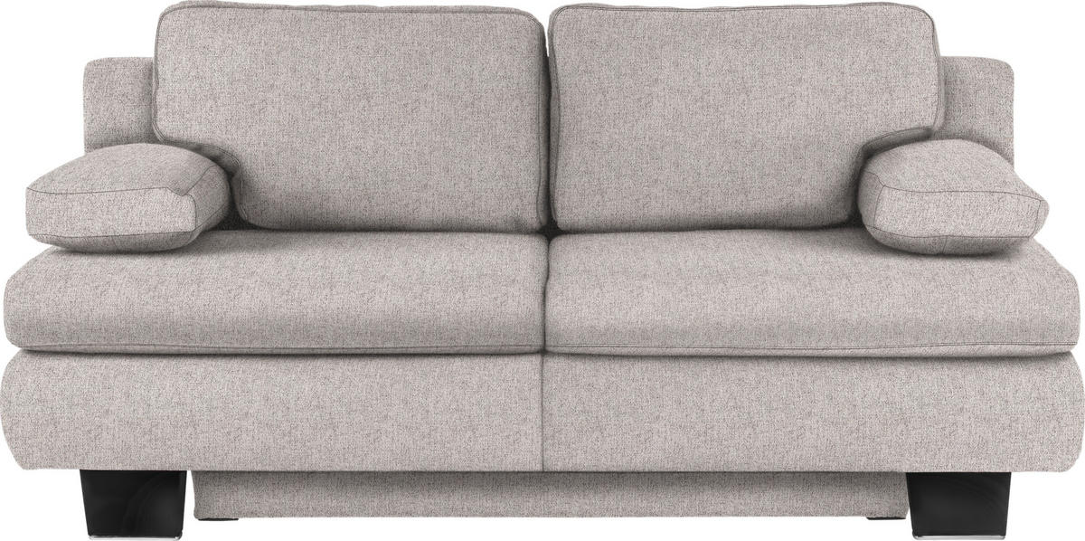 SCHLAFSOFA in Textil Hellgrau  - Wengefarben/Hellgrau, Konventionell, Holz/Textil (203/94/100cm) - Novel