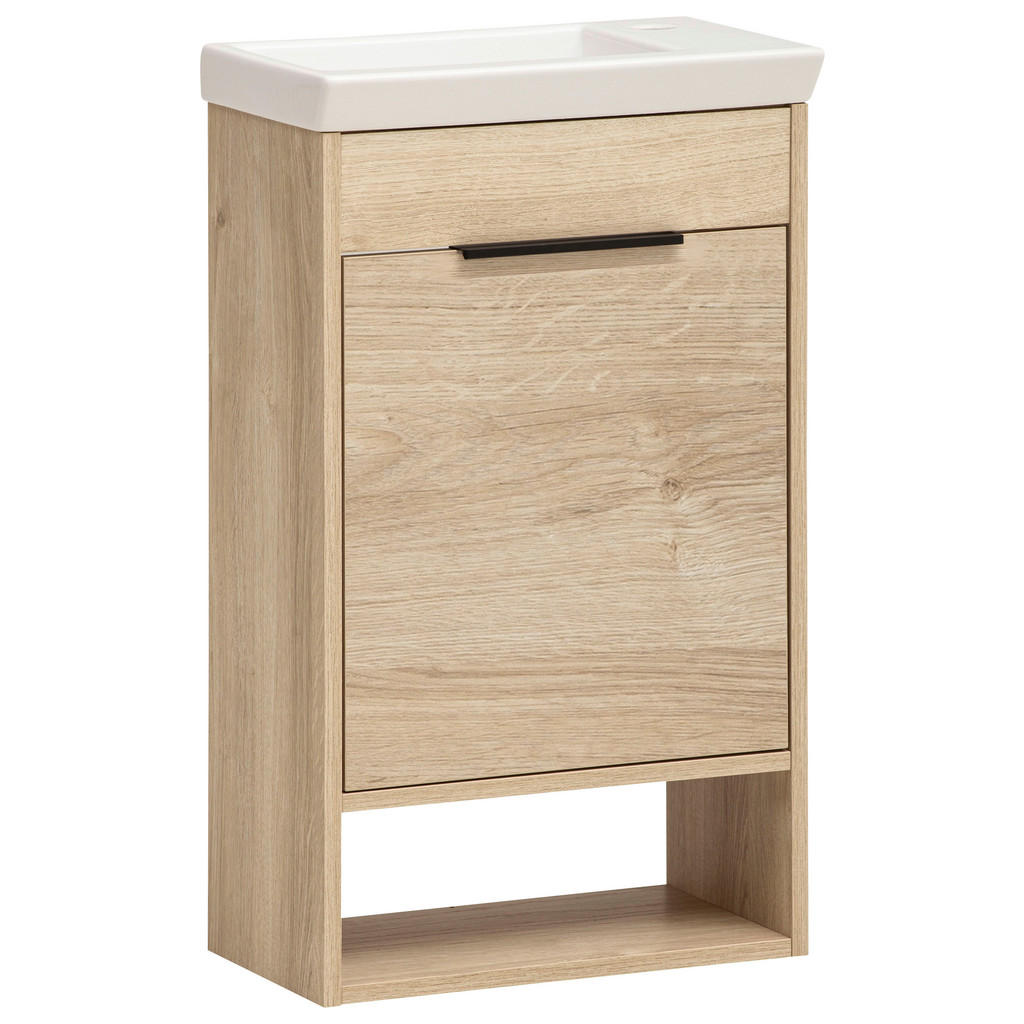 Stylife SKRINKA S UMÝVADLOM, dub bianco, dub bianco, 45,5 cm