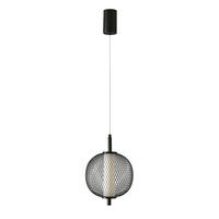 LED-PENDELLEUCHTE 20/20/140 cm  - Schwarz/Weiß, Design, Kunststoff/Metall (20/20/140cm)