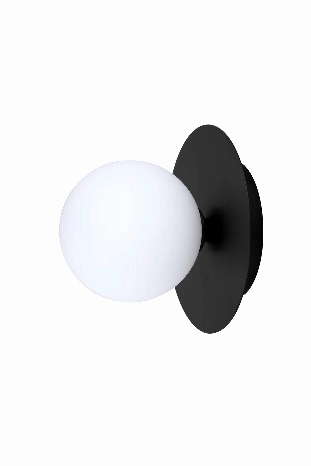 WANDLEUCHTE Roma  15,5/12/18 cm  - Schwarz, Design, Glas (15,5/12/18cm)