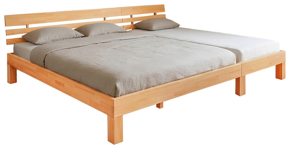 FAMILIENBETT - Buchefarben, MODERN, Holz (270/200cm) - P & B
