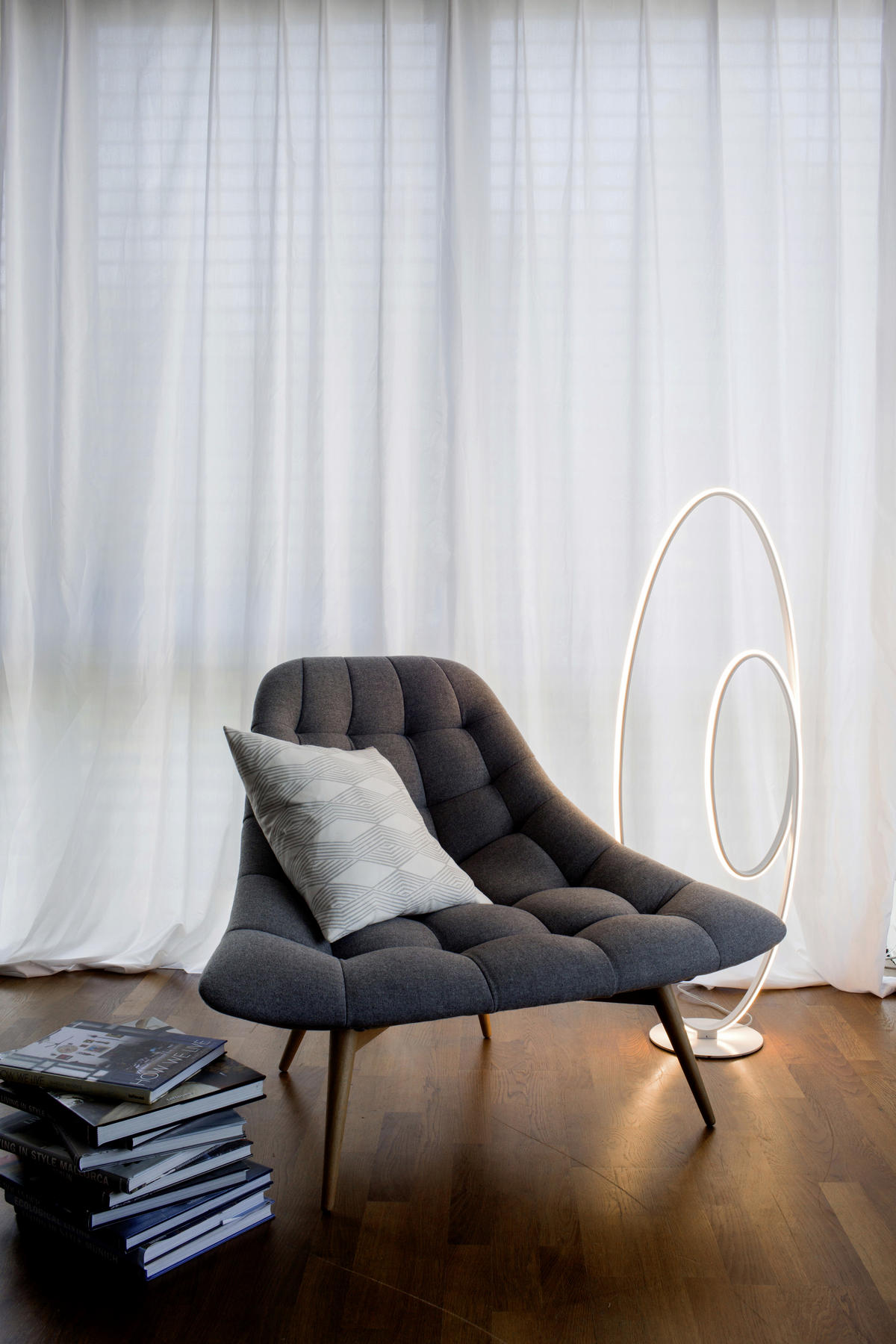 LED-STEHLEUCHTE    - Weiß, Basics, Kunststoff/Metall (25/40cm) - Näve