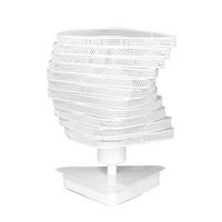 NOČNÁ LAMPA, E27, 20/27 cm  - biela, Design, kov (20/27cm)