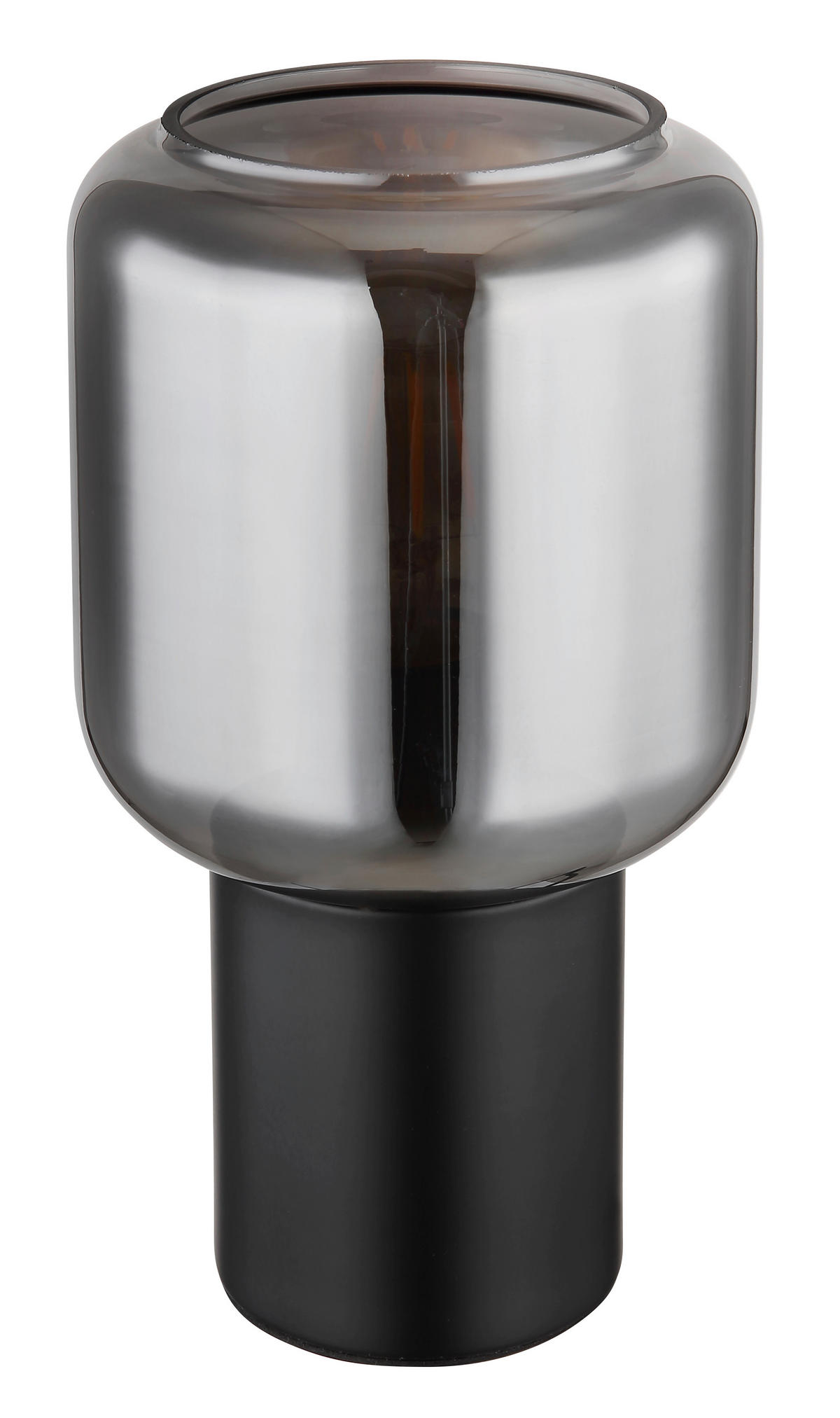 TISCHLEUCHTE - Schwarz, Design, Glas/Metall (13/24cm) - Globo