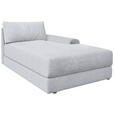 BIGSOFA Cord Hellgrau  - Hellgrau/Schwarz, MODERN, Kunststoff/Textil (117/93/190cm) - Carryhome