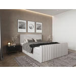 BOXBETT 160/200 cm  in Beige  - Beige/Schwarz, Basics, Kunststoff/Textil (160/200cm) - Carryhome