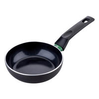 BRATPFANNE BIELEFELD Keramikbeschichtung 16 cm  - Schwarz/Grün, Basics, Metall (16cm) - Chefkoch+Fackelmann