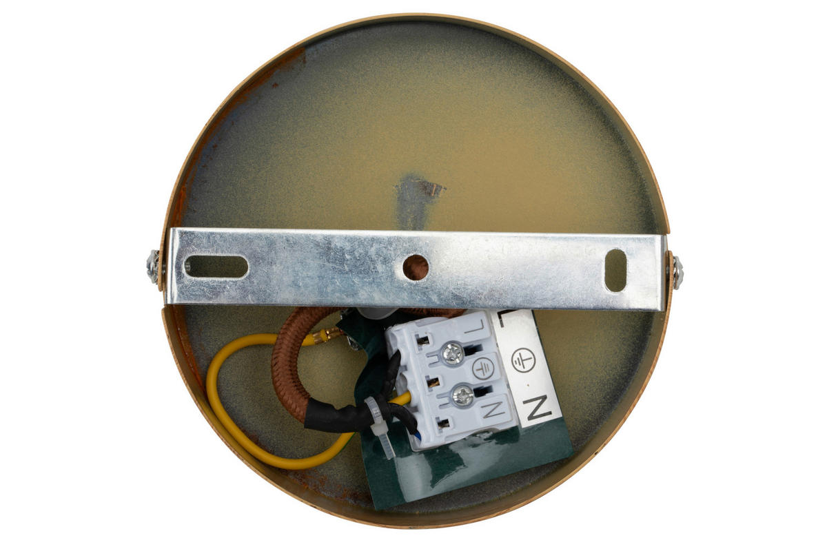 HÄNGELEUCHTE 20/120 cm  - Beige, Design, Stein/Metall (20/120cm) - Collet's Monde