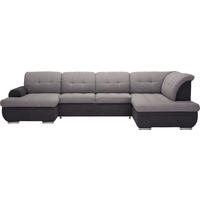 UGAONA GARNITURA svetlosiva, tamnosiva  - tamnosiva/svetlosiva, Dizajnerski, tekstil (145/347/208cm) - Cantus