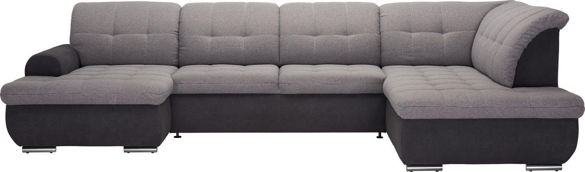 UGAONA GARNITURA svetlosiva, tamnosiva  - tamnosiva/svetlosiva, Dizajnerski, tekstil (145/347/208cm) - Cantus