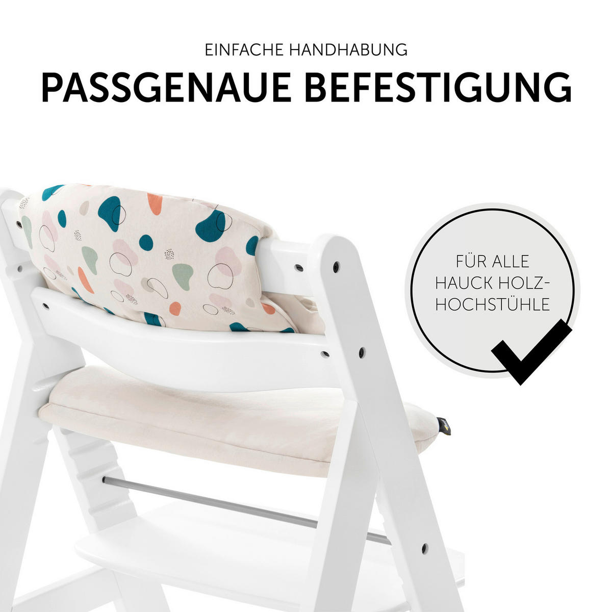 HOCHSTUHLEINLAGE HIGHCHAIRPAD SELECT  - Beige, Basics, Textil (27/47/8cm) - Hauck